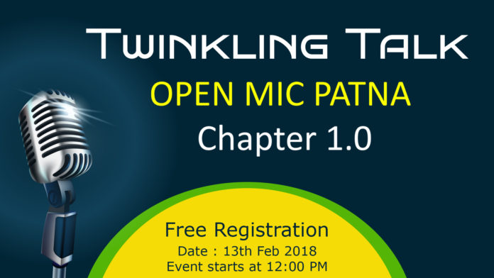 Twinkling Talks Open mic 2K18
